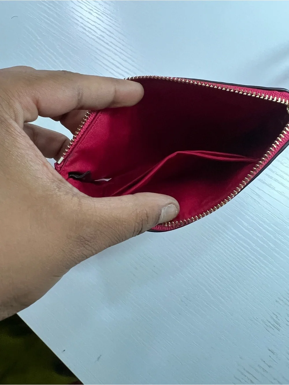 Coach HotPink Signature Patent Leather Wristlet